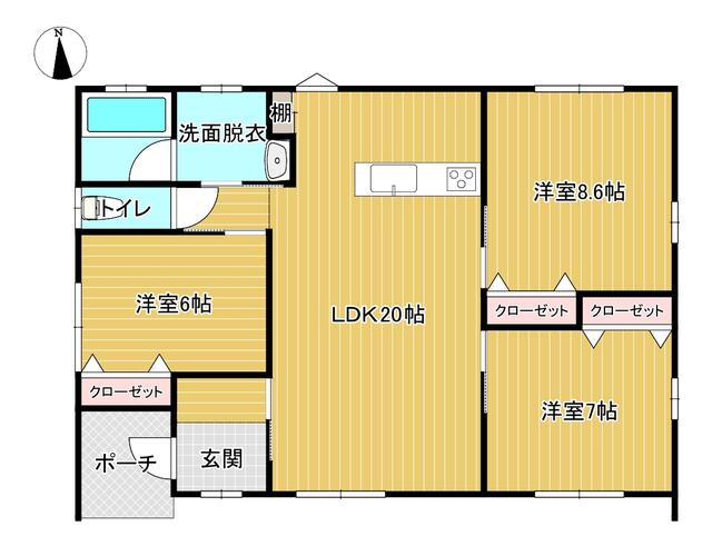 detached 山形県東置賜郡高畠町大字福沢 地図を見る