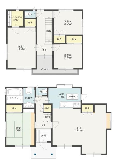 福島県須賀川市の一戸建て | 2080万円 | 4LDK | 209.19m² | Akiyama house finder