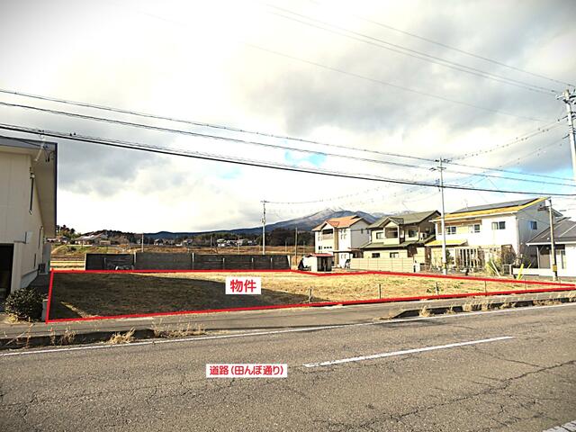 現地土地／南東側から望む