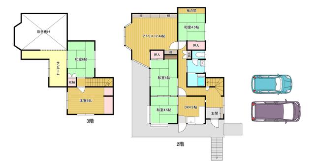 house for sale in 耶麻郡猪苗代町, Fukushima | ¥9,000,000 | 6DK | Akiyama hou…