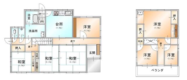 detached 福島県伊達郡川俣町字大作 地図を見る