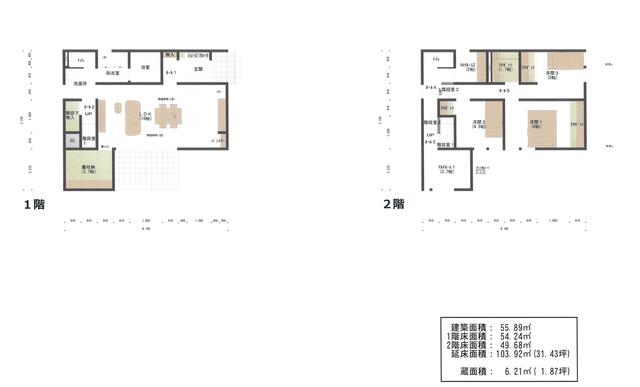 参考プラン間取り　参考プランは一例です。建物プランはお客様が