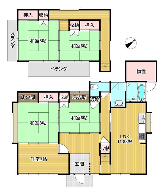 detached 茨城県ひたちなか市和田町１丁目