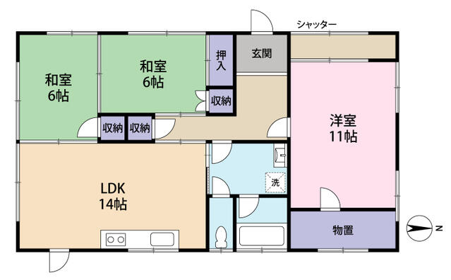 detached 茨城県坂東市菅谷