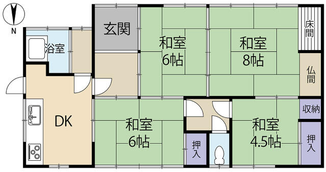 detached 茨城県坂東市弓田