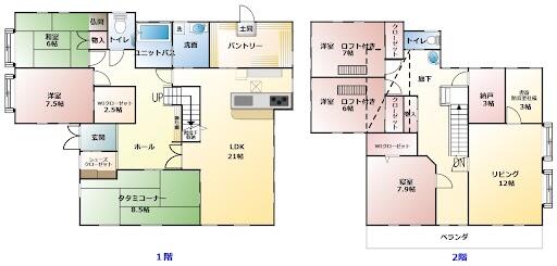 house for sale in 常総市, Ibaraki | ¥29,200,000 | 7LDK | Akiyama house f…