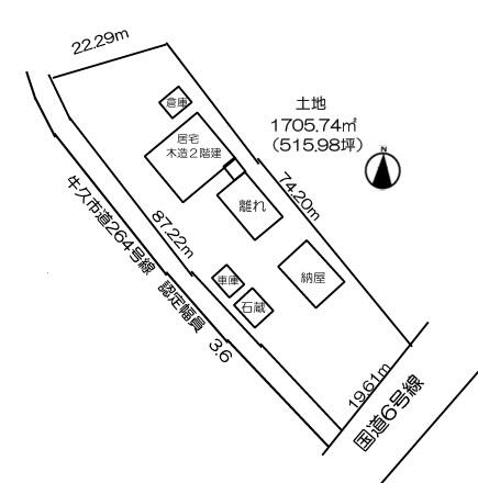 detached 茨城県牛久市猪子町 地図を見る