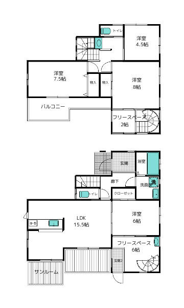 detached 茨城県北相馬郡利根町もえぎ野台３丁目 地図を見る