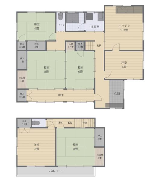 detached 茨城県下妻市下妻戊 地図を見る