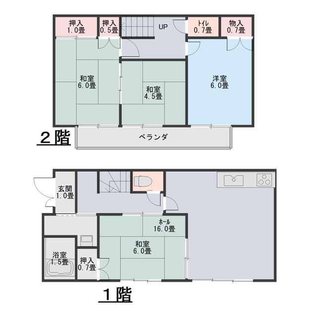 detached 茨城県稲敷郡美浦村大字大谷 地図を見る
