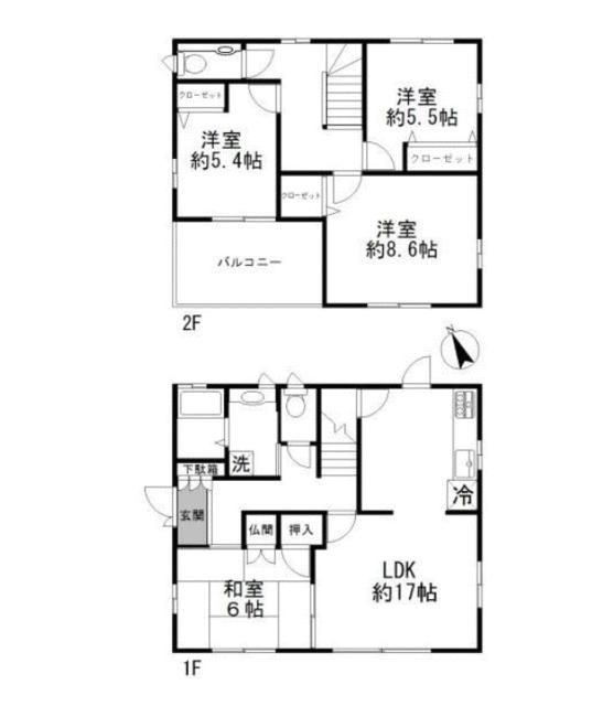 茨城県牛久市の一戸建て | 1988万円 | 4LDK | 166.02m² | Akiyama house finder