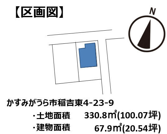 detached 茨城県かすみがうら市稲吉東４丁目 地図を見る