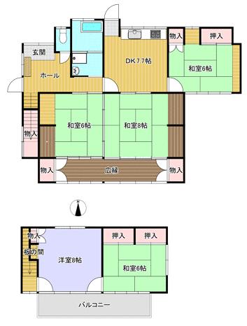 detached 茨城県那珂市額田南郷