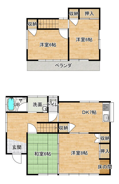 detached 茨城県常総市豊田