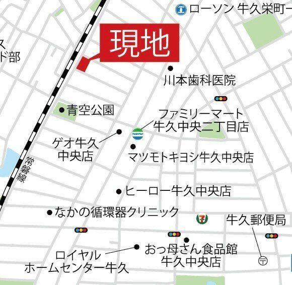 detached 茨城県牛久市中央１丁目 地図を見る