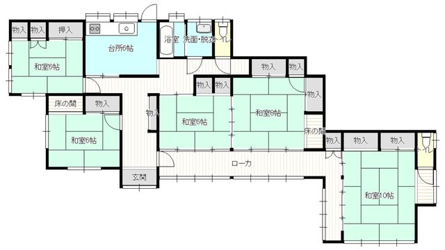 栃木県大田原市の一戸建て | 1350万円 | 5DK | 1252.13m² | Akiyama house finder