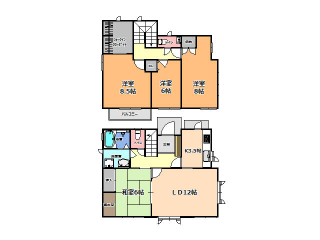 detached 栃木県河内郡上三川町大字西汗 地図を見る