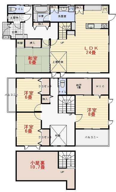 detached 栃木県下野市下古山 地図を見る