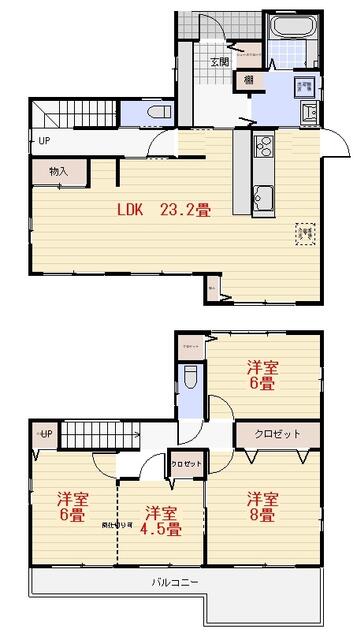detached 栃木県河内郡上三川町大字上蒲生 地図を見る