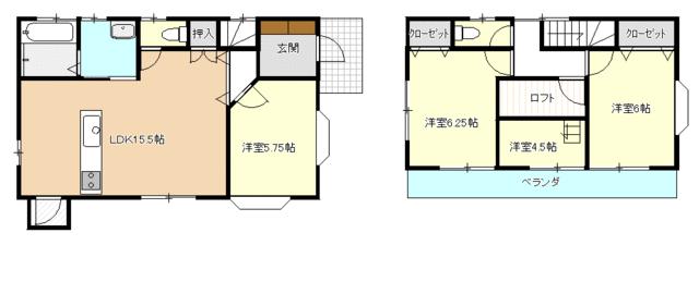detached 埼玉県児玉郡上里町大字七本木