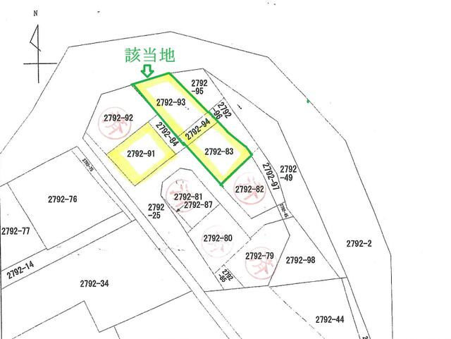 区画図／３筆の販売となります。／撮影日2024-02-20