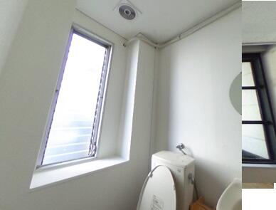 水洗トイレは男女共用になります。