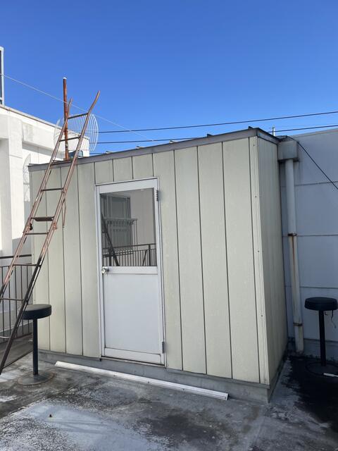 屋上物置は利用できます。／撮影日2024-11-12