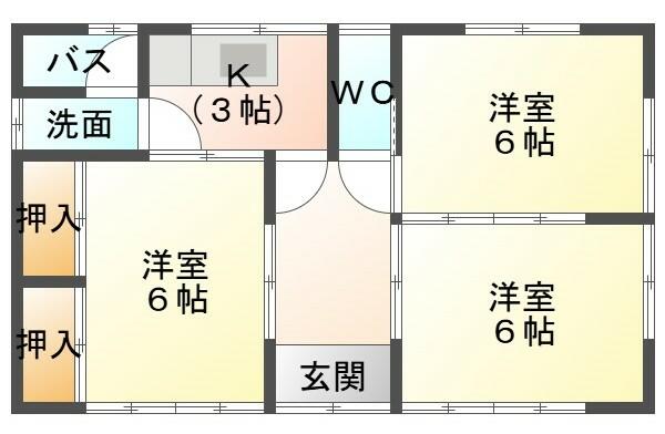 ３ＤＫ貸家　２棟
