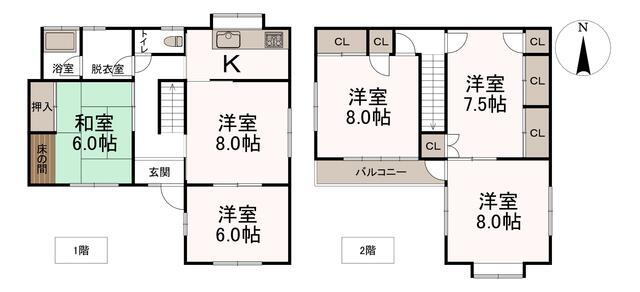 detached 群馬県佐波郡玉村町大字川井 地図を見る