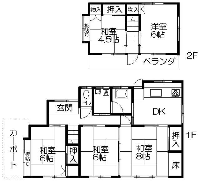 detached 群馬県渋川市渋川入沢 地図を見る