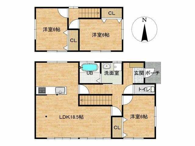 detached 群馬県邑楽郡邑楽町大字中野 地図を見る