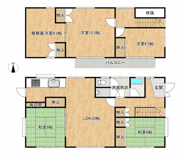 detached 群馬県伊勢崎市昭和町 地図を見る