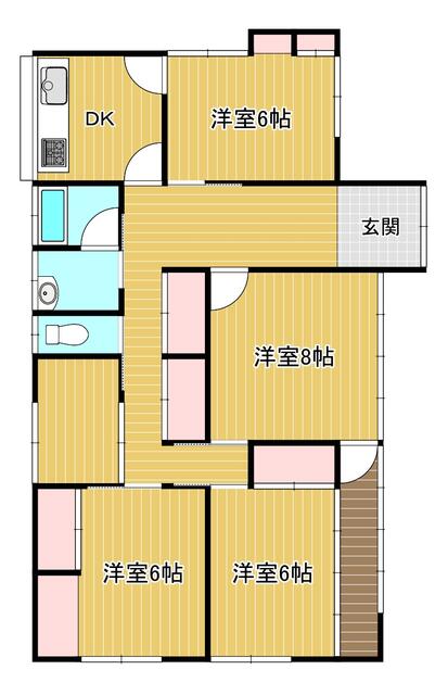 detached 群馬県北群馬郡吉岡町大字下野田 地図を見る