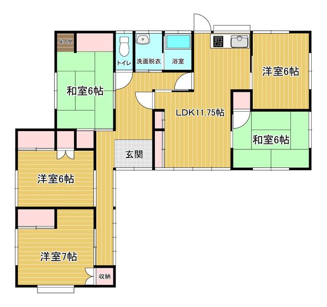 detached 群馬県北群馬郡吉岡町大字漆原