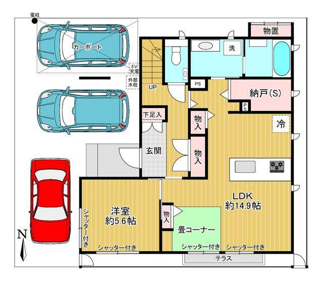 detached 埼玉県戸田市大字新曽 地図を見る