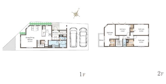 埼玉県越谷市の一戸建て | 4880万円 | 4LDK | 121.29m² | Akiyama house finder
