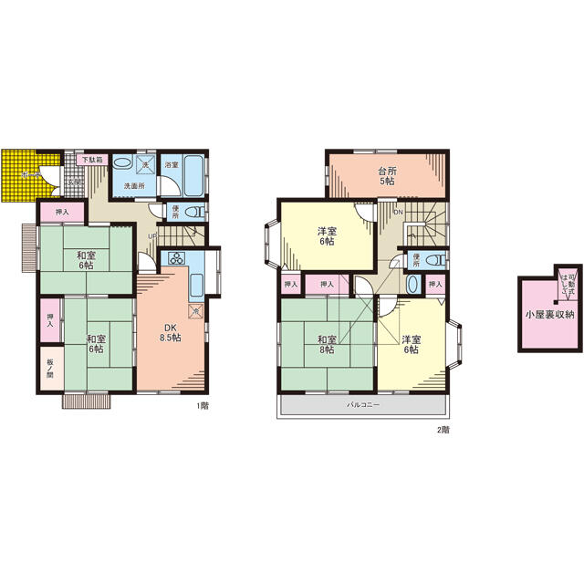 埼玉県川越市の一戸建て | 1200万円 | 5DK | 138.91m² | Akiyama house finder