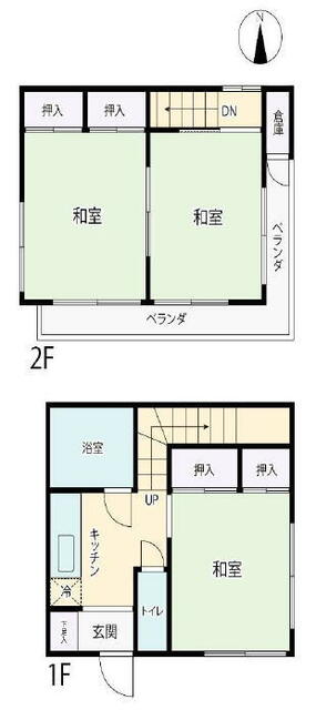 埼玉県富士見市の一戸建て | 380万円 | 3K | 61.98m² | Akiyama house finder