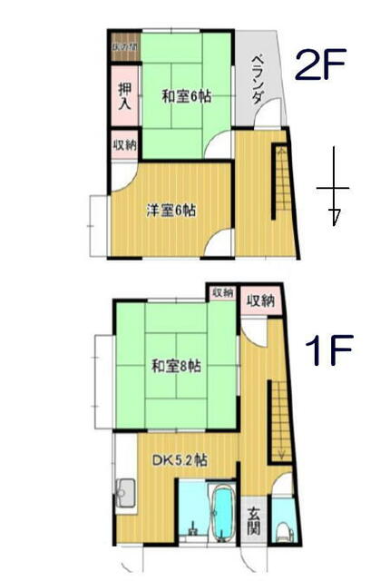 埼玉県川口市の一戸建て | 780万円 | 3DK | 63.21m² | Akiyama house finder