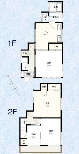 埼玉県新座市の一戸建て | 440万円 | 4LDK | 22.05m² | Akiyama house finder