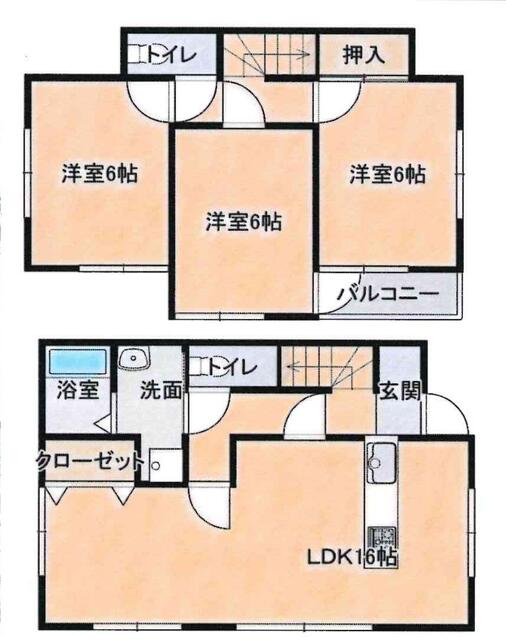 detached 埼玉県北葛飾郡杉戸町大字屏風 地図を見る