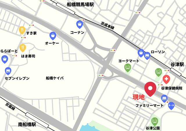 detached 千葉県習志野市谷津３丁目 地図を見る