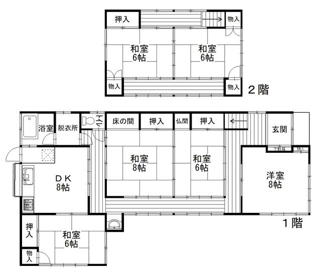 detached 千葉県夷隅郡大多喜町猿稲 地図を見る