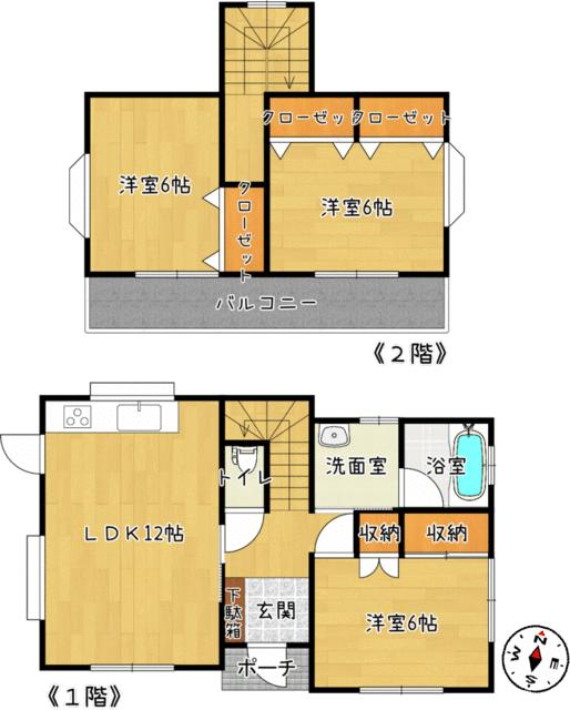 detached 千葉県山武郡横芝光町北清水 地図を見る