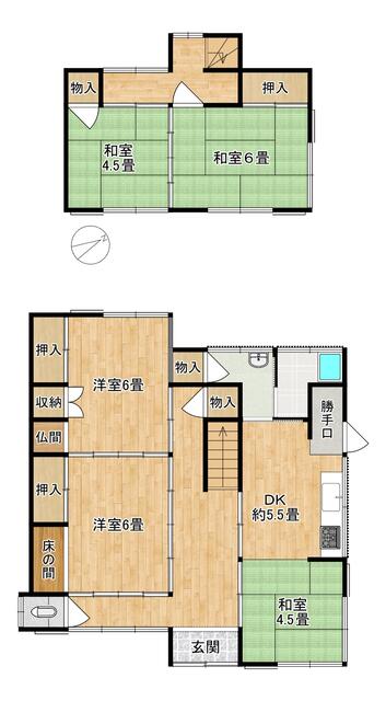 detached 千葉県勝浦市浜行川 地図を見る