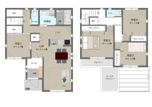 detached 千葉県四街道市鹿渡