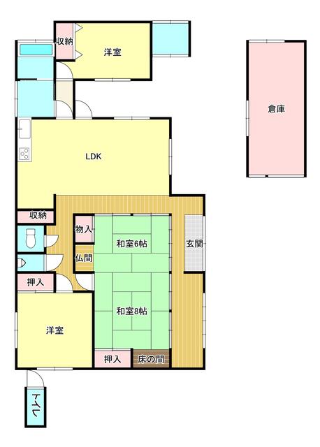 detached 千葉県館山市加賀名 地図を見る