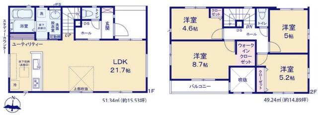 detached 千葉県流山市三輪野山１丁目 地図を見る