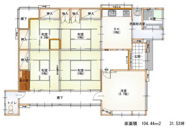 detached 千葉県山武郡九十九里町片貝 地図を見る