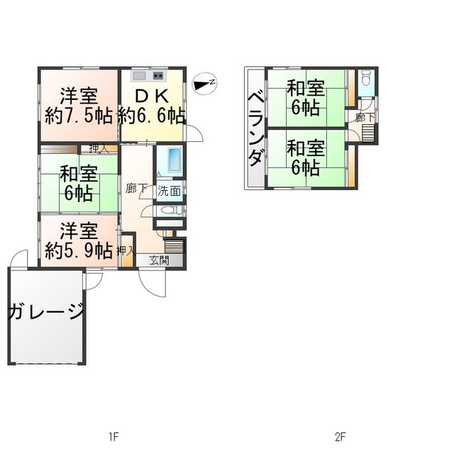 detached 千葉県長生郡白子町古所 地図を見る